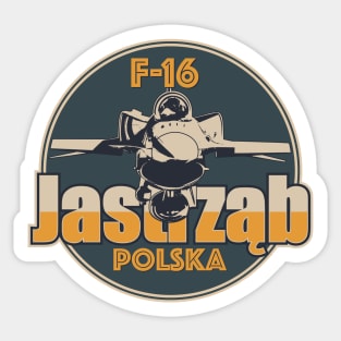 F-16 Jastrzab Sticker